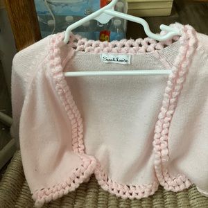 Sarah Louise pink sweater